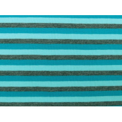 Jersey Ringel grau mint Kombistoff